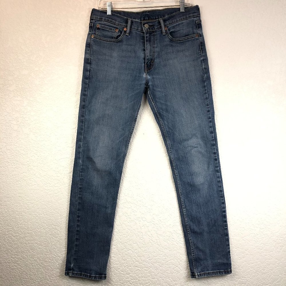 Levi's 511 Distressed Straight Blue Jeans